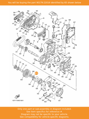 Yamaha nut 90179 - yamaha, oem