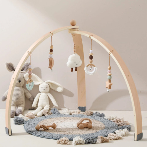 Wooden baby play gym - play, with
