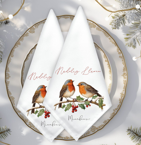 Personalised robin print - personalised,