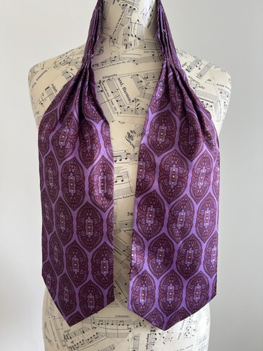 1970s purple cravat grosvenor - 1970s,