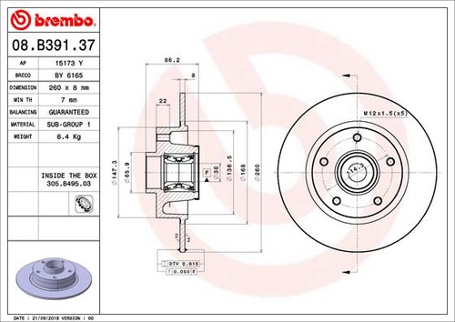 Brake disc for - 2x,