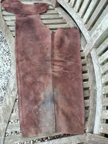 Brown suede leather horse - suede,