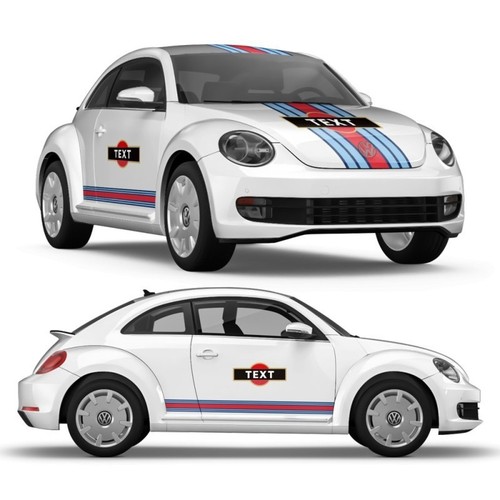 Martini style stripe stickers - style,