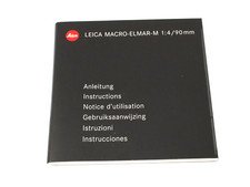 Leica Macro-Elmarit-M 90mm f/4 Lens Instructions