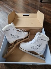 Figure Ice Skate Shoes, Pre-Sharpened Blade, Comfortable Supportive, UK Size 1