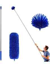 Fan duster with Extension Pole,Cobweb & Corner Brush Cleaning Kit UK SELLER