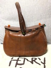 Used Henry Cuir Panier Tote