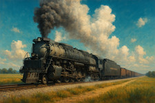 Big Boy Steam Train Locomotive