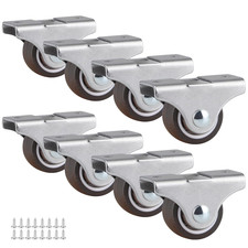 8-Pack Rigid Caster 1", Low