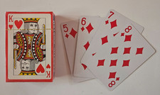 Playing Cards Plastic Coated 57mm x 87mm 52 Card Deck inc 2 Joker cards