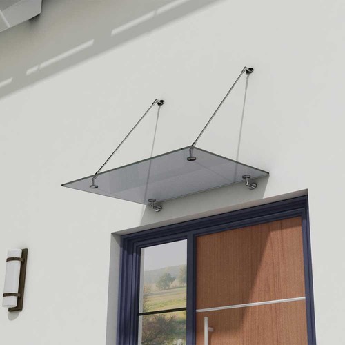 Glass canopy tinted rain - canopy,