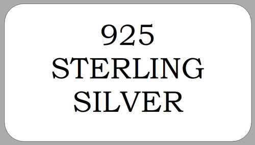 925 sterling silver stickers - 925,