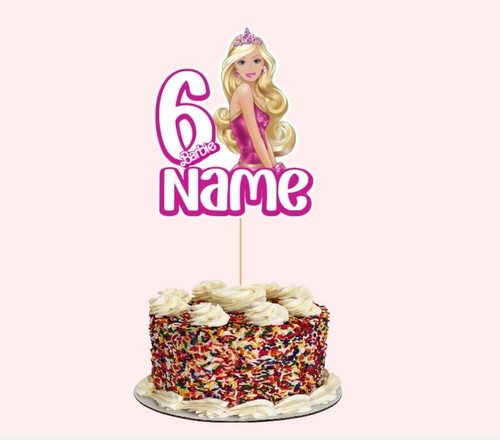 Personalised barbie cake - personalised,