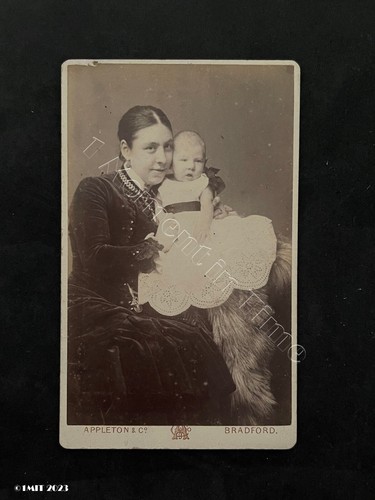 Cdv mother cuddling child - cuddling, by