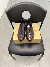 Johnson And Murphy Made In Italy Ladies Formal Oxford Shoes Size 7 Burgundy 