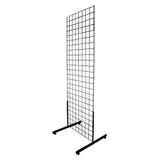 Grid Panel Display with T Legs