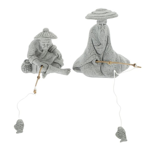 Fishing clay figure - clay, miss