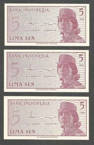 Indonesia sen 1964 unc - indonesia, 1964;