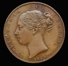 Farthing 1840 VF, some