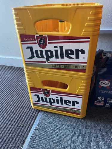 Jupiler beer crates - jupiler,