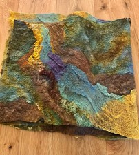 Beautiful Woman’s Felt Shawl Scarf