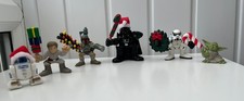 Christmas Star Wars Hasbro Galactic Heroes x6-Darth Vader, Boba Fett,R2D2,Luke