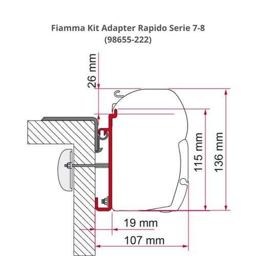 Fiamma rapido adaptor - fiamma,