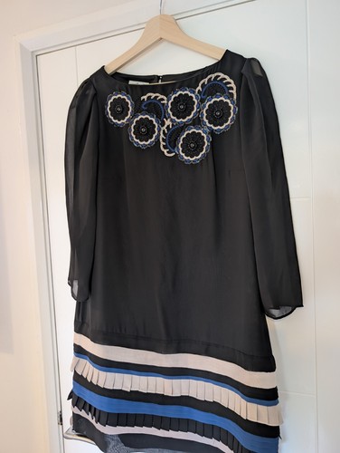 Monsoon black embroidered