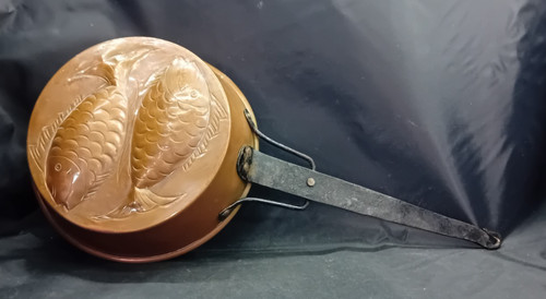 Vintage copper fish - vintage, mould