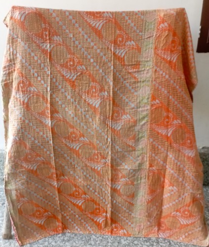 Kantha bedspread throw cotton - throw,
