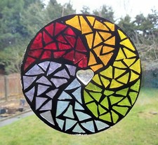 Make stained glass rainbow - stained,