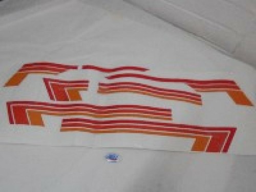 Vespa spanish decals red - in,