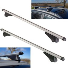 Aluminium Locking Roof Rack Cross Bars fits Audi A4 Avant 2008 - 2015