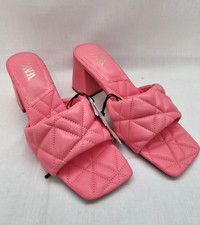 ZARA Ladies quilted open toe
