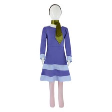 Kids Scooby Doo Where Are You Daphne Blake Cosplay Costume Girls Dress Outfit 