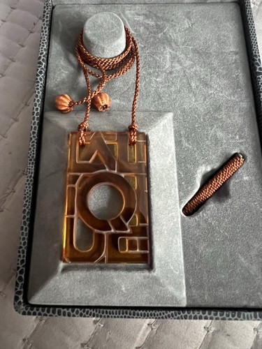 Lalique paris amber crystal - paris,