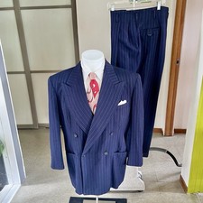 1940s Vintage Blue Wool