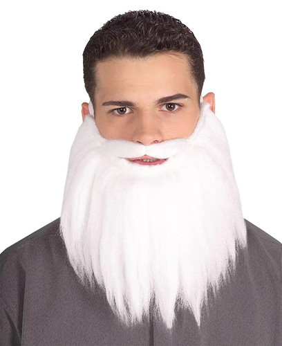 White beard and mustache - white,