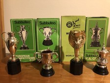 Subbuteo Boxed Job lot of Trophies including League Cup. 