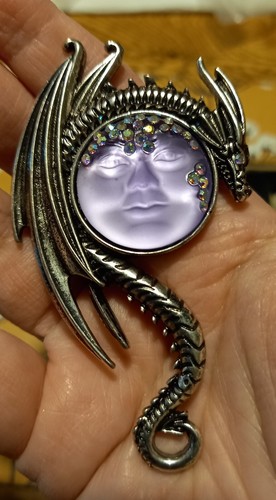 Brooch moonface dragon - moonface,