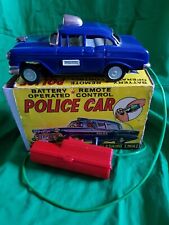 Marx Battery Operated Remote Control Police Car Boxed 1960`s