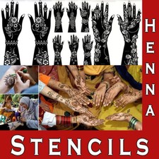 Henna Template Hand Large