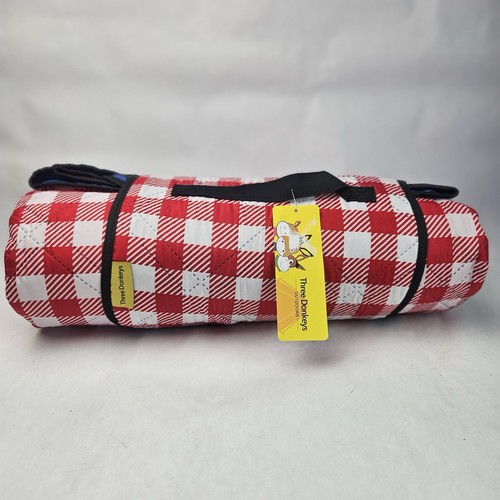 Three donkeys picnic blanket - three,