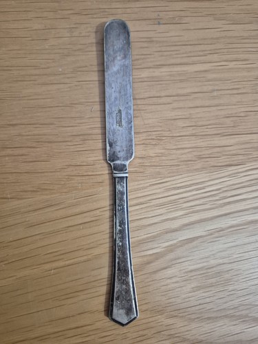 Antique silver butter - silver, knife