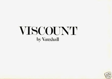 Vauxhall Viscount PC 3300 1968-1970 UK Market Sales Brochure Cresta