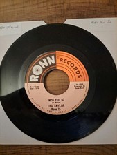 Ted Taylor 'Miss You So' R&B Vinyl Record Northern Soul USA Edition