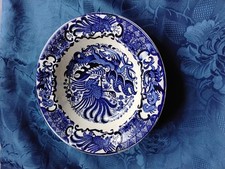 Scottish Pottery J&MP Bell & co Ld Glasgow Export Transfer Borneo Pattern  Dish