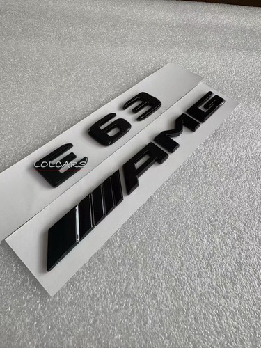 Gloss black e63 amg car - gloss,