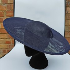 navy large fascinator