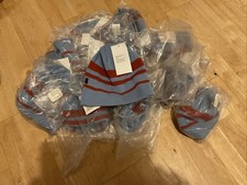 Job Lot X 11 Beanie Style Red and Blue Hats New Adult One Size Unisex Unisex New